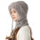 Winddichte Schalmütze mit Maske, Damen-Wintermütze mit Fleecefutter 5