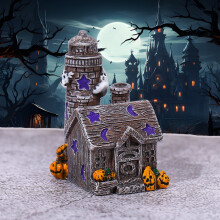 Figurka do nawiedzonego domu na Halloween Gallickan, żywiczna figurka ducha dyni, 11,6 cala, dekoracja do wnętrz i na zewnątrz – kompatybilna z