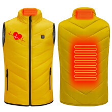 Gilet riscaldato per bambini, con controllo intelligente della temperatura tramite USB, 2 zone di riscaldamento, tessuto morbido, per ragazzi e