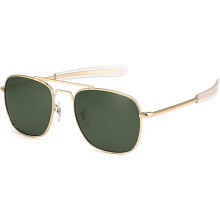Γυαλιά ηλίου aviator για άνδρες, πολωμένα, 55 χιλιοστά, Pilot Military, τετράγωνα γυαλιά