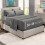 King Size Extra Deep Pocket Sheet Set Grey 6 Piece 2