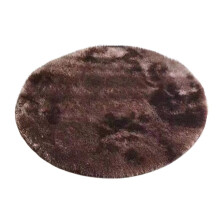 Tapis rond en laine mélangée tie-dye, tapis décoratif pour chambre, salon, table basse, tapis de sol facile d'entretien pour chaise, maison, style