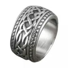 EASTIN Herre Irsk Keltisk Kærlighed Infinity Knude Ringbånd Rustfrit Stål Størrelse 8-15-10-Guld