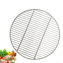 Uxgjfwu Round BBQ Grill Grate, Camping Picnic Baking Tray for Charcoal Gas Stove, Rust Resistant Steel