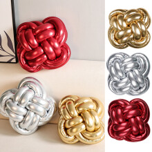 Naierhg Woven Knotted Throw Pillow Solid Color 18x18 Inch