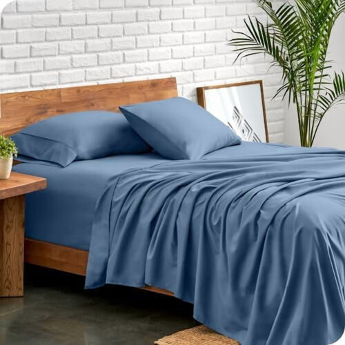 Ultra-Soft Queen Sheet Set, Hydro-Brushed, 4-Piece 1