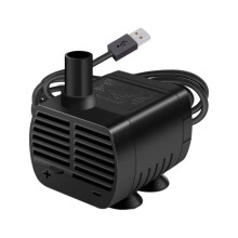 Bomba de água submersível mini alimentada por USB, bomba de alta elevação para aquários, fontes e hidroponia, silenciosa e com fluxo ajustável,