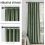 Cortinas de veludo blackout verde-oliva, 52x102 polegadas (2 painéis) 2