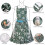 Vintage φόρεμα με ποδιά Pinafore για γυναίκες με τσέπες, χαριτωμένες ποδιές σεφ με 4