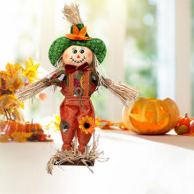 Maisiúcháin Tábla Oíche Shamhna, Maisiúcháin Scarecrow Oíche Shamhna, Fabraic agus Tuí, Figiúr Lámhdhéanta, Maisiúcháin Fhéile Fómhar