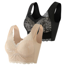 Op til 50% rabat på braletter til kvinder, sexet, moderigtigt, blonde, solide stropper, wrap, plus size-bh, undertøj, hverdags-basisk sove-bh