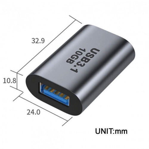 USB-C - USB-A adapter3.1 10Gbps15W töltés 2