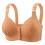 Women's Front-Closure Push-Up Bra with Side Support and 2