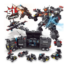 51-in-1-Roboterbausatz für Kinder, STEM-Baukasten, kompatibel mit LEGO, Alter 3–12 Jahre