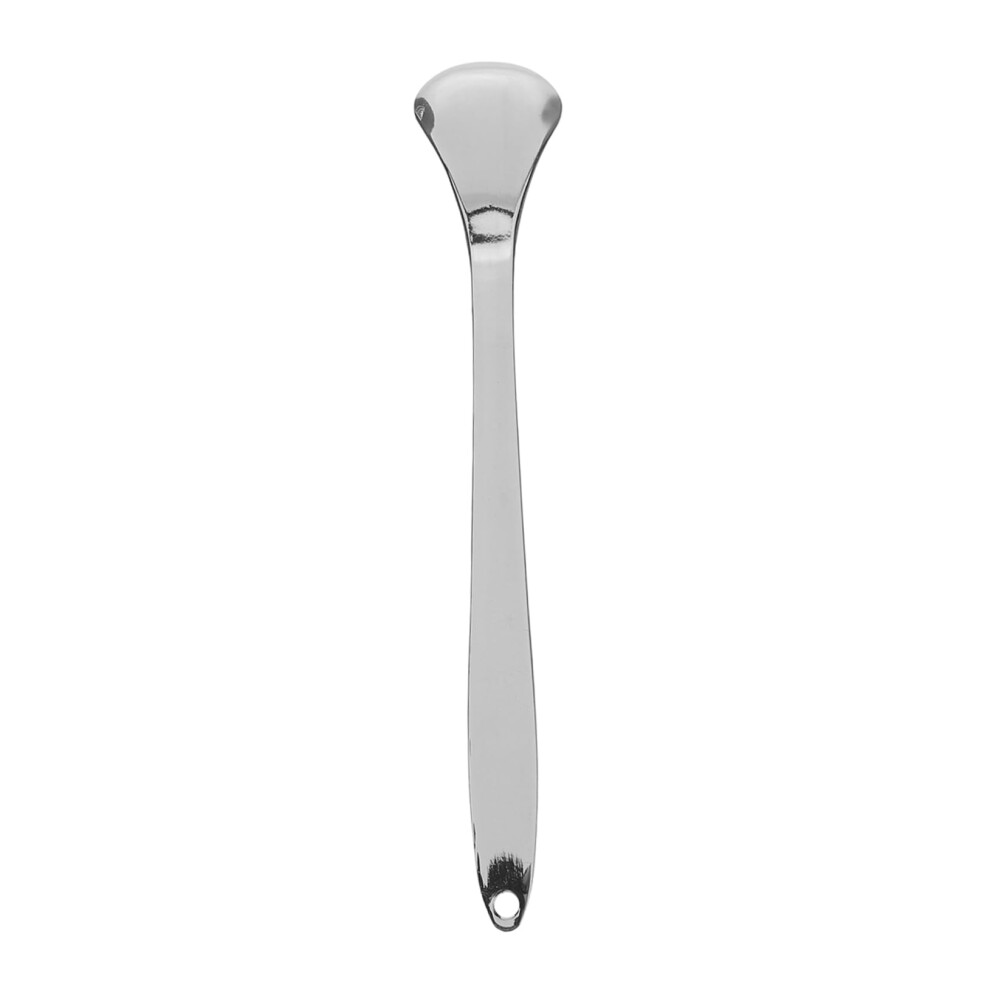 Black Stainless Steel Tongue Scraper Ergonomic Metal Cleaner For Oral Care And Travel