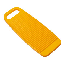 Laundry Washboard Plastic Hand Wash Board Anti Slip Easy Hang Eco Friendly Yellow 45x19cm