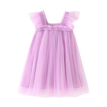 Prinzessinnenkleid aus einfarbigem Tüll mit Fliegenärmeln für Kleinkinder (12-18 Monate)
