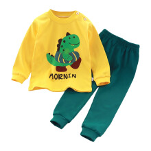 Conjuntos para niñas: suéter ligero de manga larga con estampado de dibujos animados y pantalones suaves. Conjunto cómodo para estar en casa o en