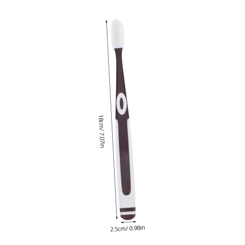 Silicone Toothbrush with Soft Bristles Ergonomic AntiSlip Handle QuickDry Design for Adults 1