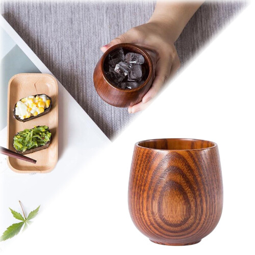 Ποτήρι Bourbon από Ξύλο Καραμέλας Δρυός – Ποτήρι 6oz από Φυσικό Ξύλο, Συμβατό με 2
