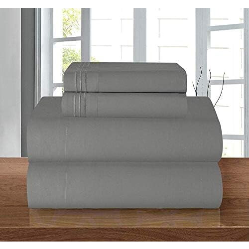 Ensemble de draps complet en microfibre – Résistant à la décoloration, poches profondes 1