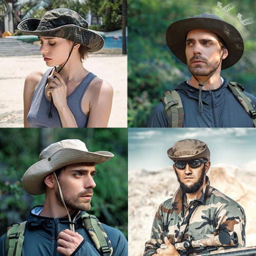Καπέλα ηλίου για άνδρες, γυναίκες, καπέλο τύπου bucket, προστασία UPF50+ από την 2