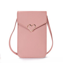 Bolso bandolera mini de piel BVXEEP para mujer: bolso para teléfono con pantalla táctil y ranuras para tarjetas, compatible con iPhone y Android.