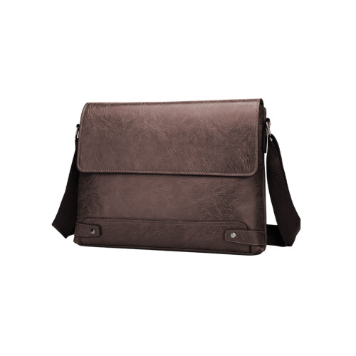 Τσάντα Crossbody Premiums από Δερμάτινη Υφή για Άνδρες, Ελαφριά Τσάντα Ώμου με 1