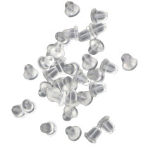 Homoyoyo200Pezzi Chiusure per orecchini in plastica trasparente con design ergonomico per un comodo utilizzo quotidiano e una vestibilità sicura