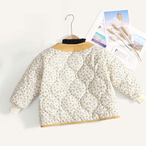 Χειμερινό καπιτονέ μπουφάν με επένδυση φλις για νήπια, θερμικά επενδεδυμένο 2