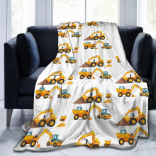 Plaid en flanelle douce Ă motif pelleteuse, 127 x 102 cm