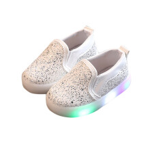 Zapatos sin cordones con luces brillantes para niñas pequeñas de 3 a 6 años