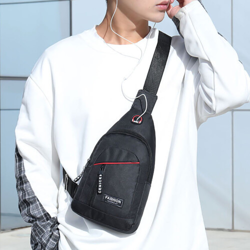 Τσάντες Crossbody για άνδρες, σακίδιο πλάτης ώμου, μικρό σακίδιο πλάτης με ιμάντες 1