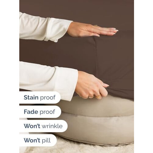 Drap-housse blanc King à poches extra profondes 45 à 60 cm 2