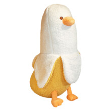 Pelúcia Pato Banana, um adorável bichinho de pelúcia para abraçar. Almofada de pelúcia em formato de pato, perfeita para meninas e meninos. Cor