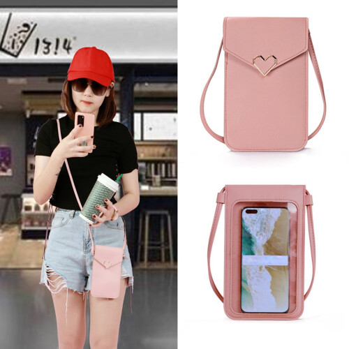Μίνι δερμάτινη τσάντα crossbody BVXEEP για γυναίκες – Τσάντα τηλεφώνου με οθόνη αφής και 2
