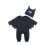 Baby Bat Halloween Romper με Μακρυμάνικο Σκούφο και Μπλούζα με Μπλούζα .... 3
