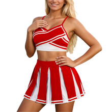 Feestelijke outfits voor dames: cheerleaderoutfit, carnavalscadeau, cheerleadingteamset, rollenspel, podiumoptreden, wedstrijd-, dans- en