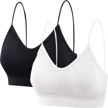 Sport-BH:ar för kvinnor, 2-pack, damset, tvådelat set, sömlöst toppband, amningsinlägg, tråd, plus size-underkläder