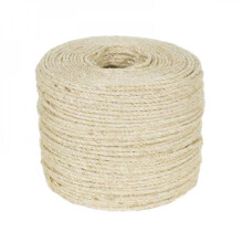 Cuerda de sisal para rascador de gatos, juguete DIY, blanco, 5 m