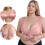 Γυναικεία Σουτιέν Plus Size με Ασύρματο, Ελαστικό Σουτιέν με Κλείσιμο Μπροστά, 5