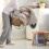 Ensemble de couette en lin gris pour lit double – 3 pièces 5