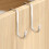 Stainless Steel Over-Door Hook for Cabinets 4