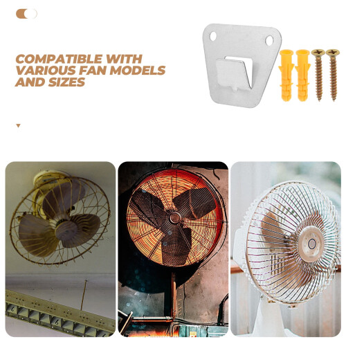 Support mural pour ventilateur de plafond robuste argenté 2