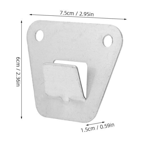 Support mural pour ventilateur, fixation réglable par clip, robuste, argenté 1