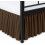 Ruffled Bed Skirt Queen 60x80 in Microfiber with 18" Drop 2