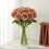 Black Artificial Roses Silk Bouquet with Long Stems 12PC 3