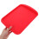 Red Rectangular Plastic Serving Tray 36x25.6cm 4