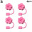 Blossom-pillisuoja silikonille 30oz/40oz mukille 4 kpl 6