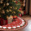 Saia para árvore de Natal lavável em poliéster macio de 122 cm (48 polegadas) 5